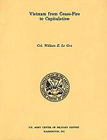 Vietnam Studies CMH Pub 90-29-1, Paper 1981, 2001; 180 pages, maps, tables